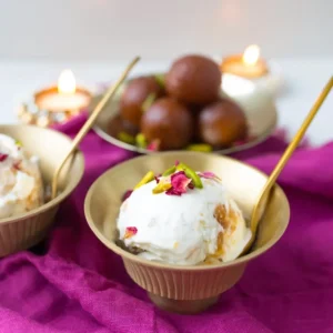 Gulab Jamun with ice cream